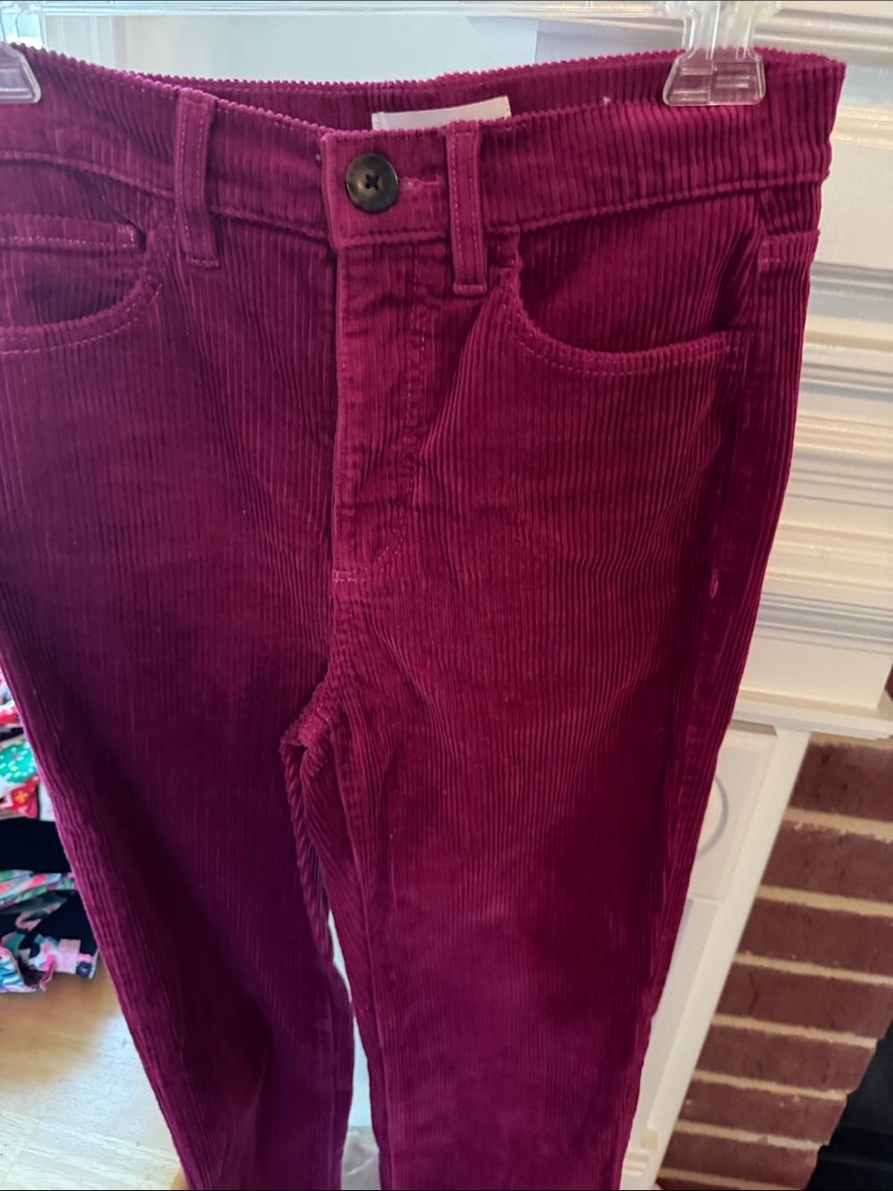 LOFT Skinny Corduroy Jeans in Berry